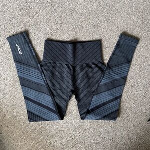 ECHT Charcoal and Black Patterned Leggings